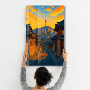 Seoul Glow – Glass Wall Art by HMZ