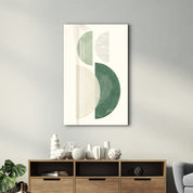 Soft Geometry Vertical Balance - Glass Wall Art