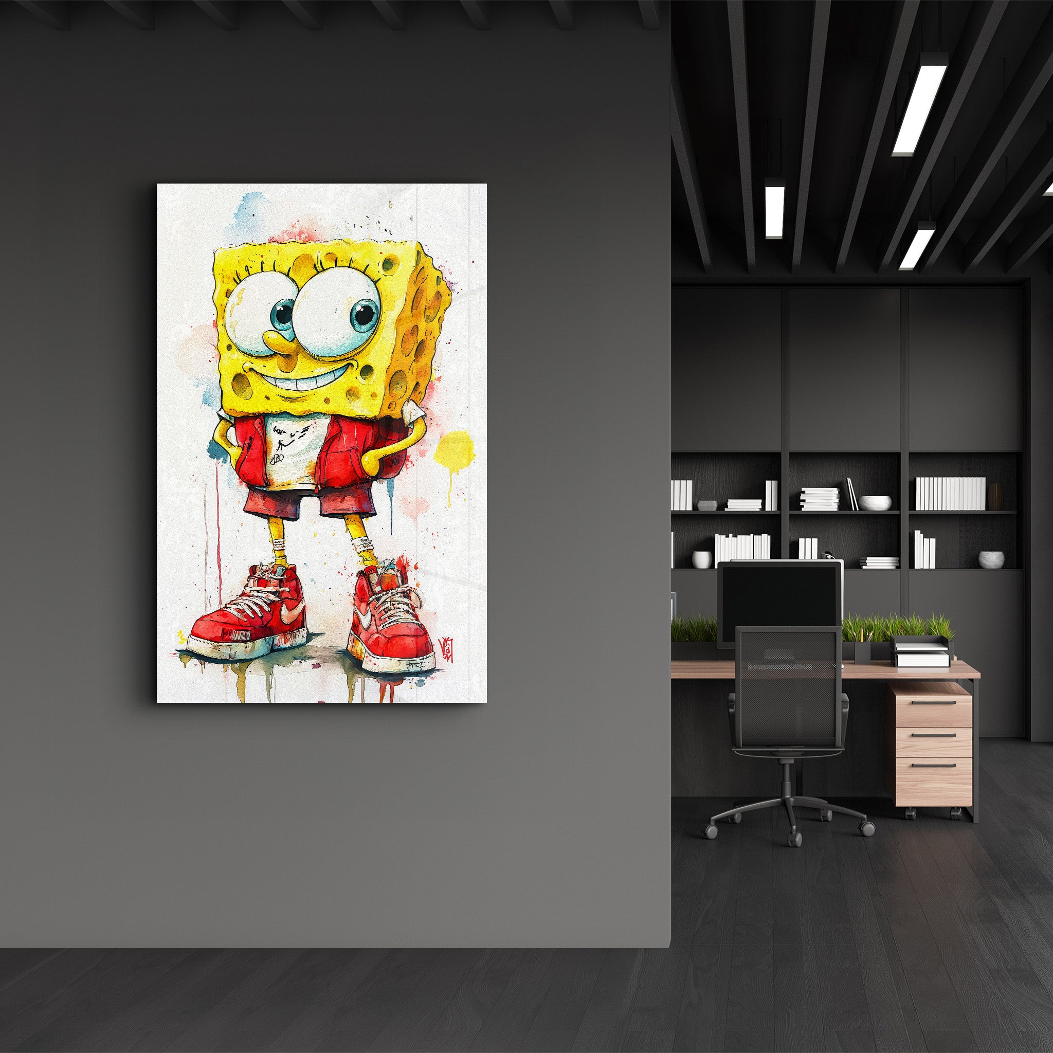 Sponge City Style - Glass Wall Art