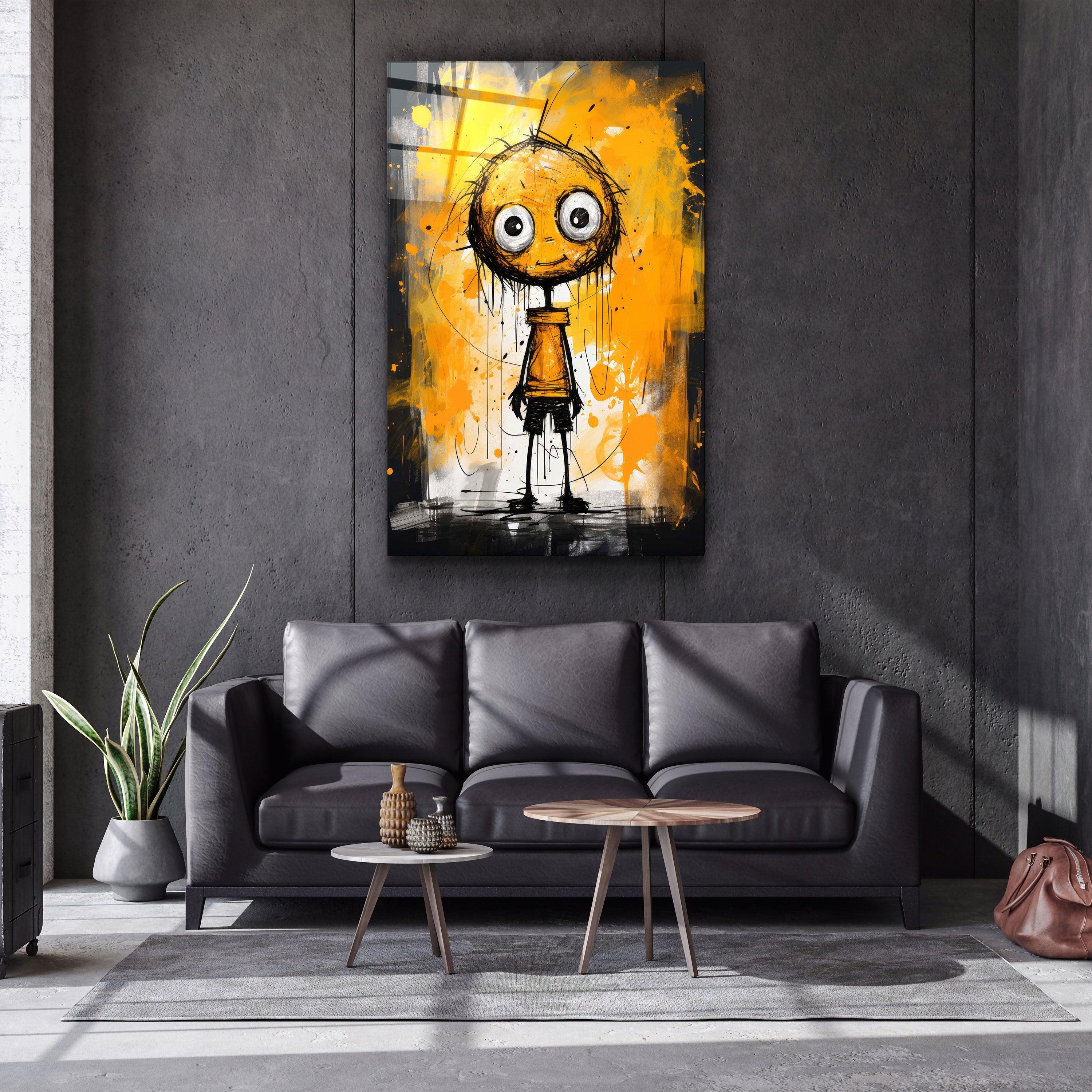 Still Happy to See You | Designers Collection Glass Wall Art