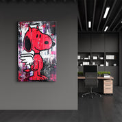 The Angel Pup – Glass Wall Art