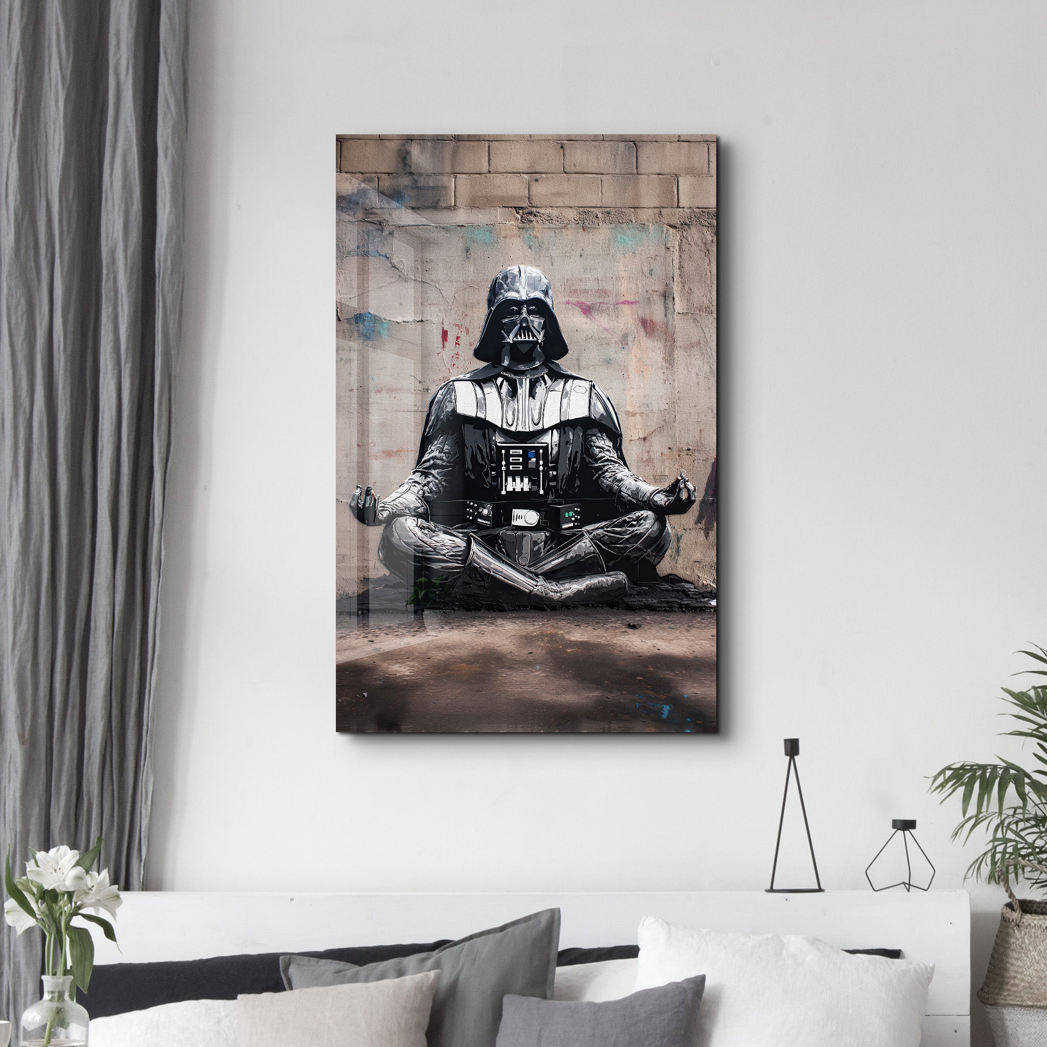 The Dark Side of Zen – Glass Wall Art