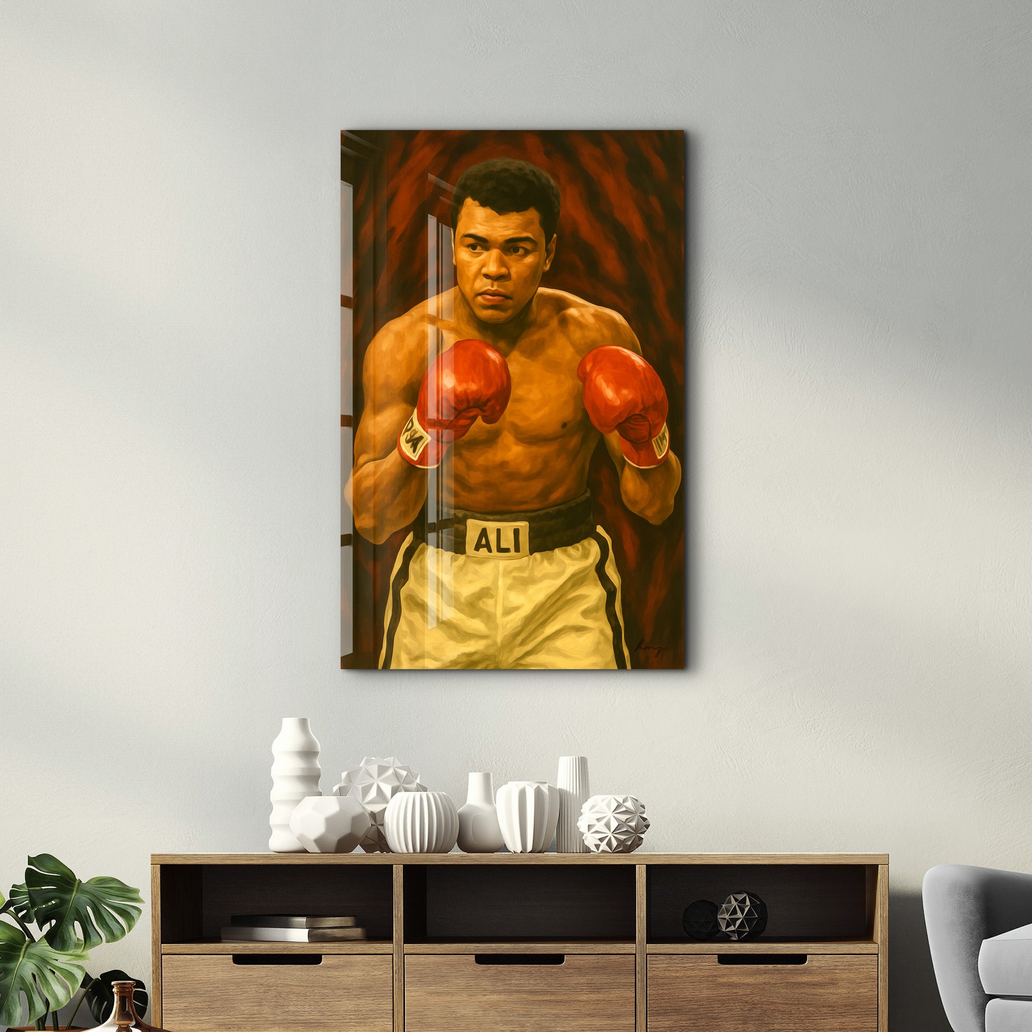 The Greatest – Glass Wall Art by HMZ