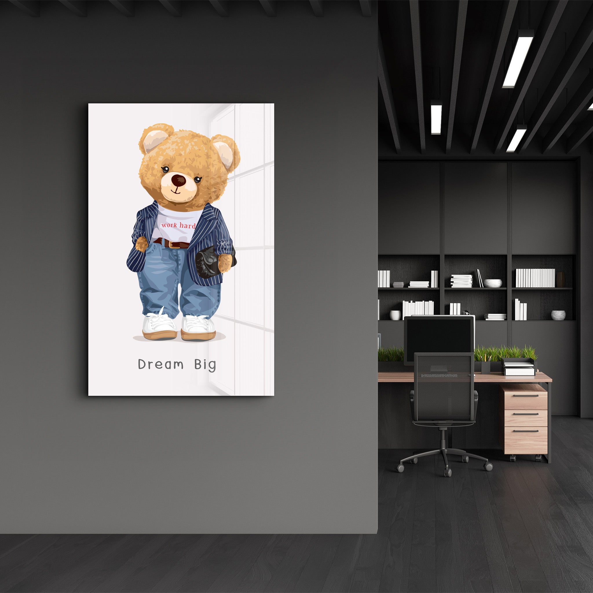 The Hustle Cub - Glass Wall Art