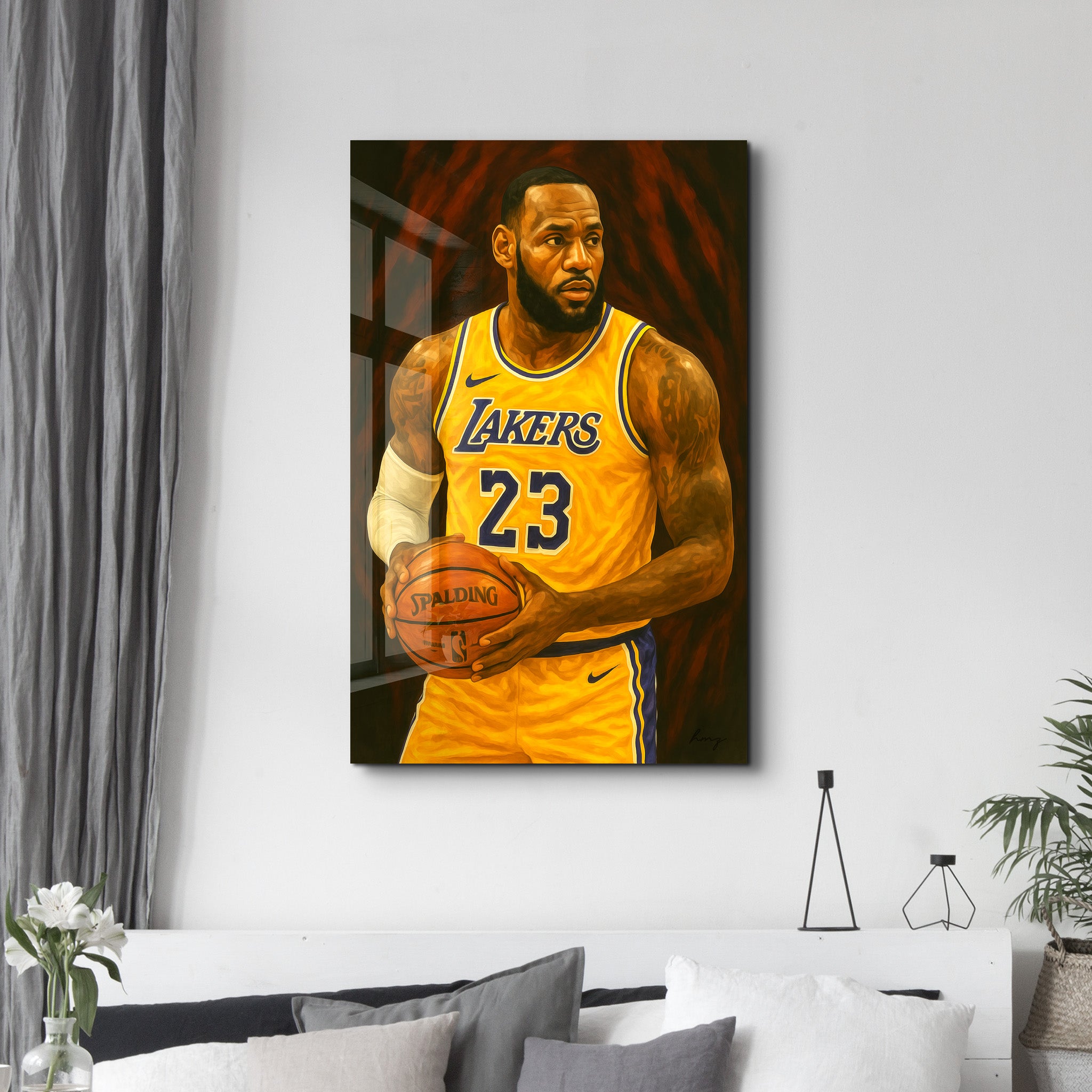 The King – Glass Wall Art by HMZ