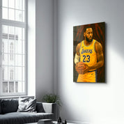 The King – Glass Wall Art by HMZ