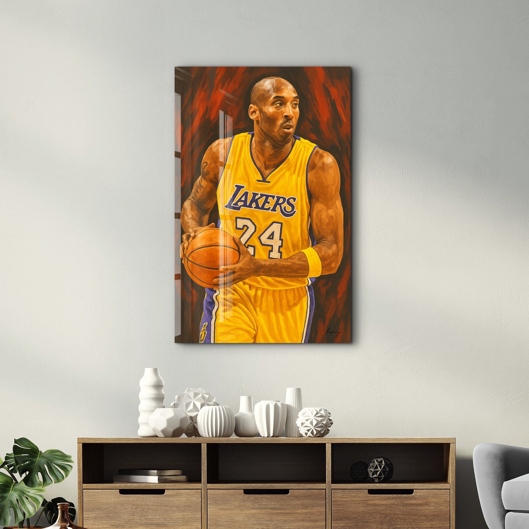 The Mamba – Glass Wall Art by HMZ