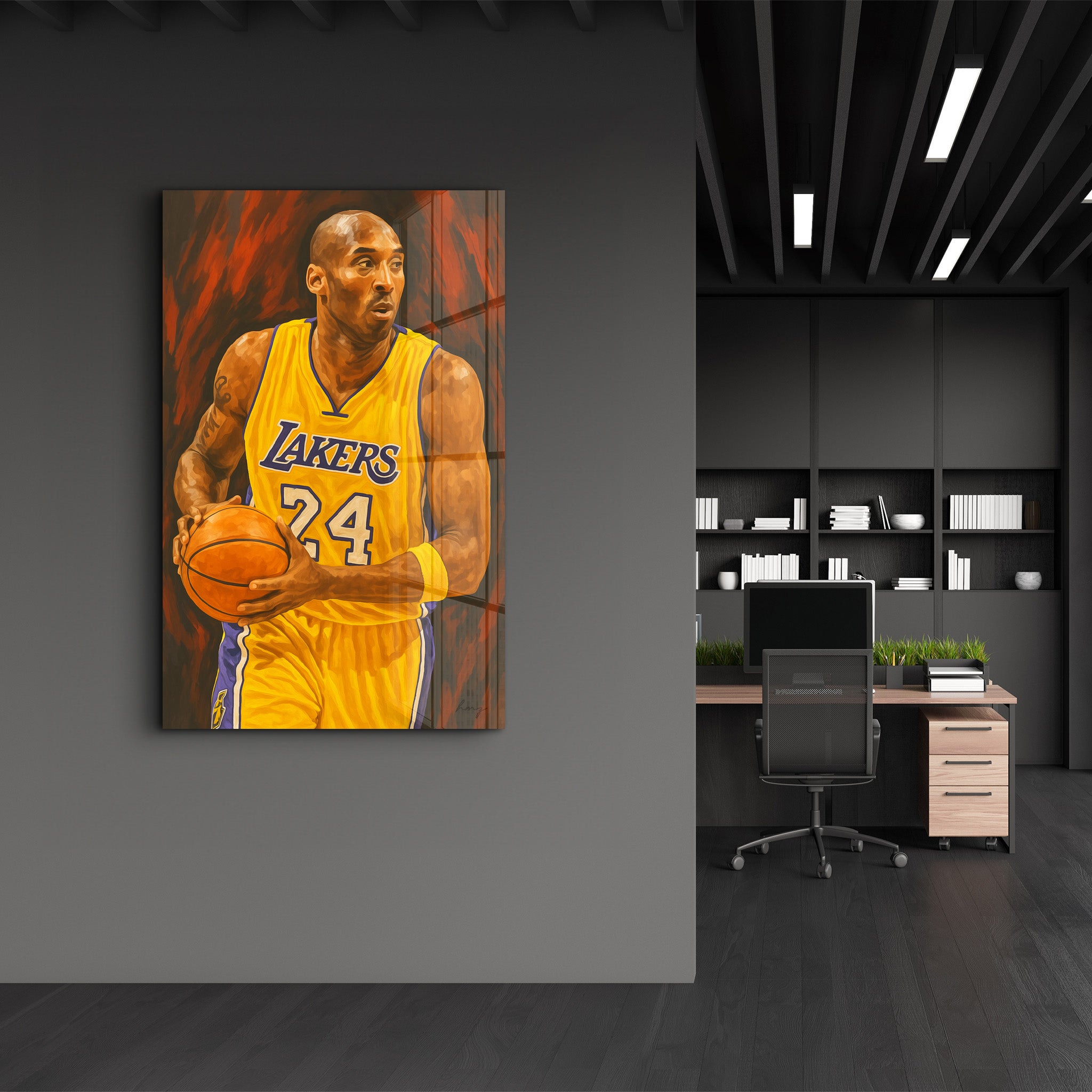 The Mamba – Glass Wall Art by HMZ