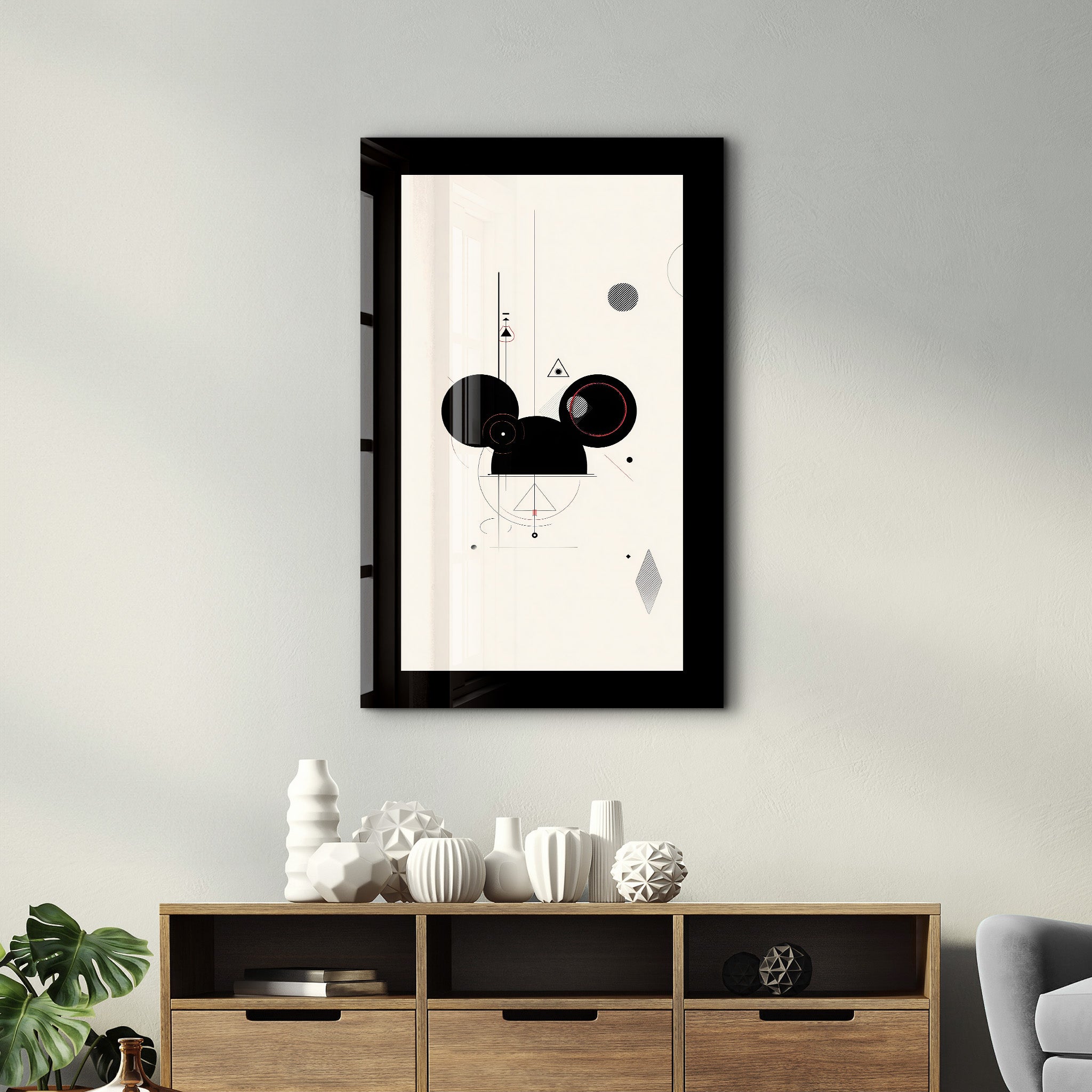 The Mouse Reimagined – Glass Wall Art