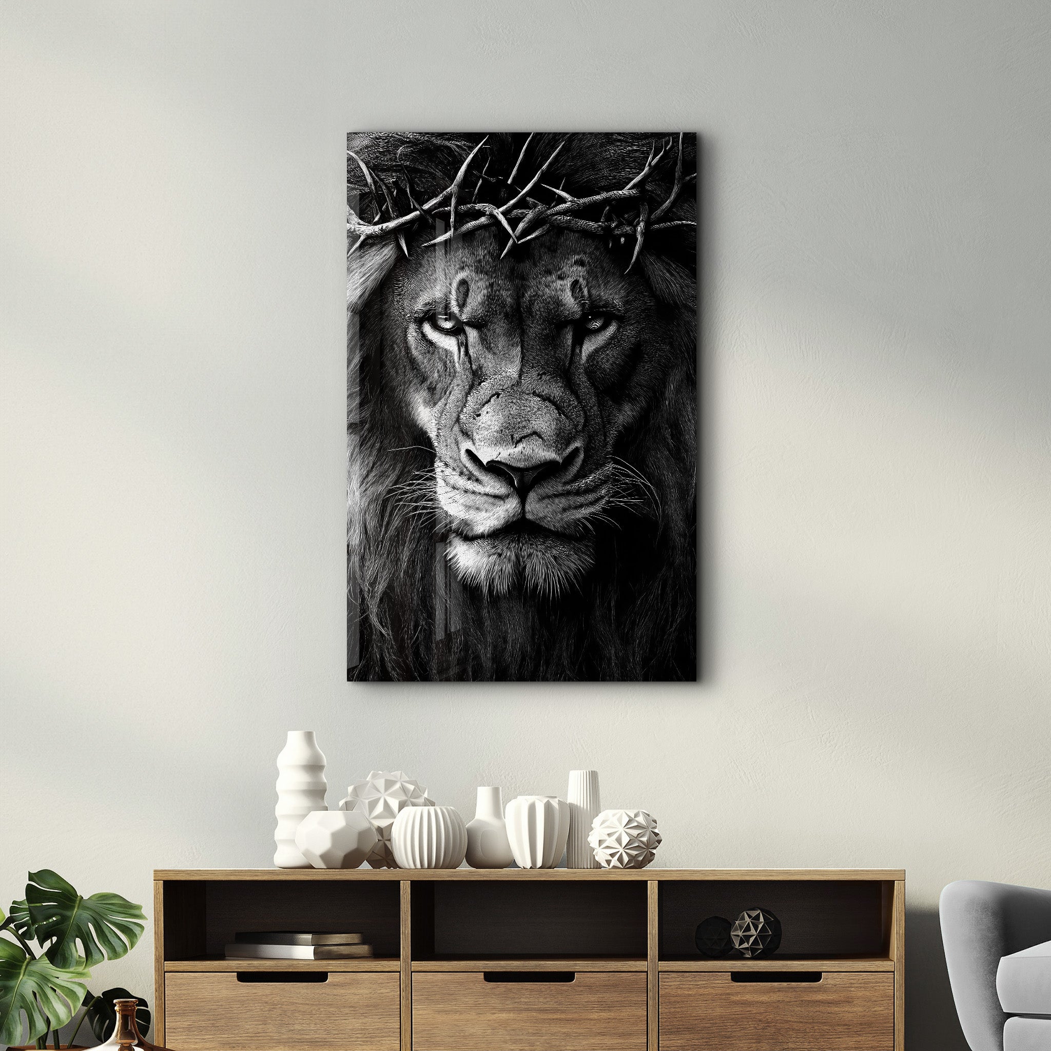 The Path of Strength - Glass Wall Art