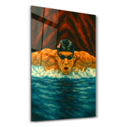 The Record Breaker – Glass Wall Art by HMZ