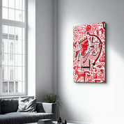The Red Archer – Glass Wall Art