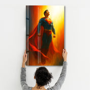 The Red Cape – Glass Wall Art by HMZ