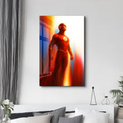 The Scarlet Bolt – Glass Wall Art by HMZ