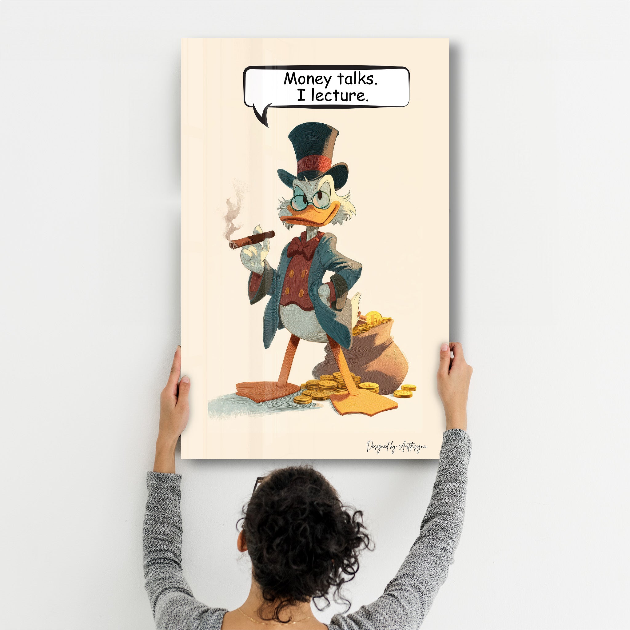 The Wealth Whisperer - Glass Wall Art