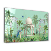 Tropical Oasis – Rectangle Glass Wall Art