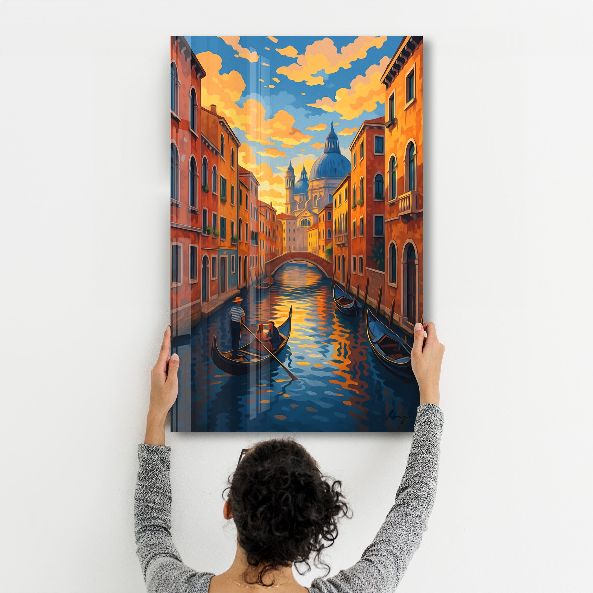 Venice Glow – Glass Wall Art by HMZ