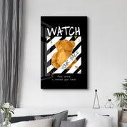 Watch Your Back - Glass Wall Art