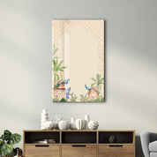 Whispers of the Courtyard – Glass Wall Art