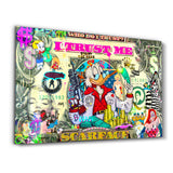 Who Do I Trust? by Mr. Pablo Costa – Glass Wall Art