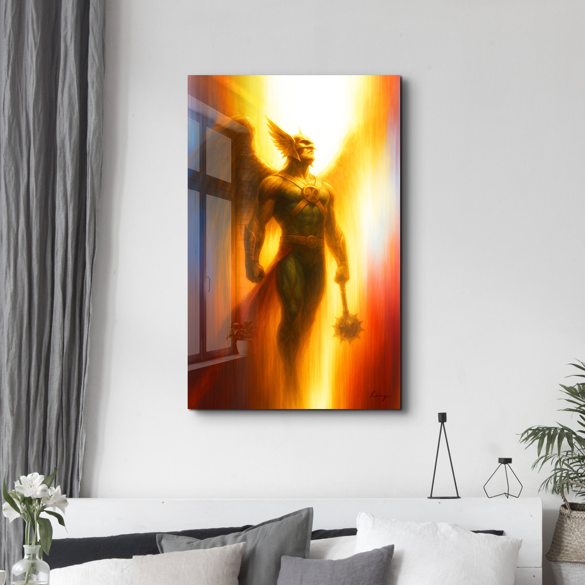 Wings of Vengeance – Glass Wall Art by HMZ