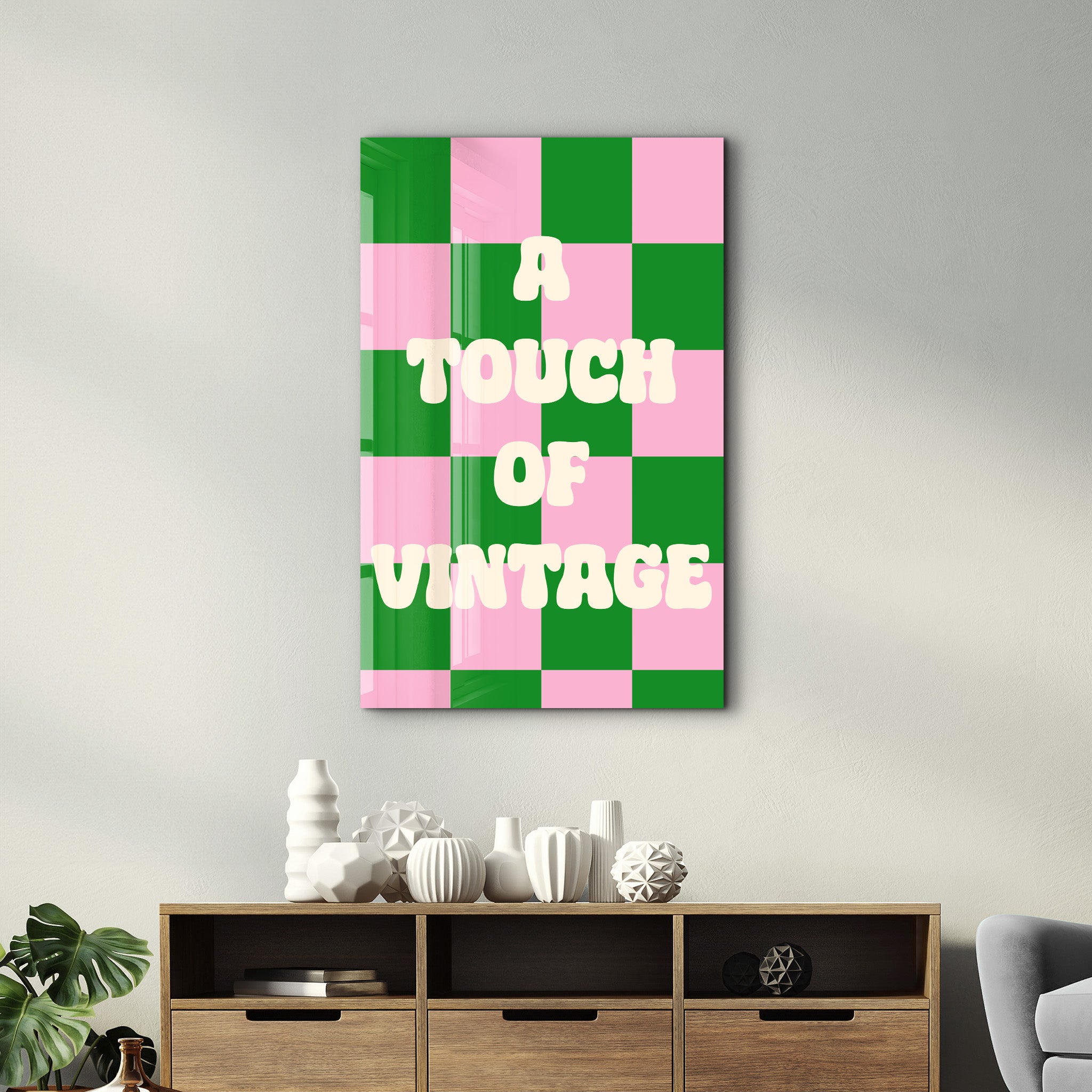 A Touch of Vintage | Glass Wall Art