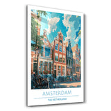 Amsterdam The Netherland 3-Travel Posters | Glass Wall Art