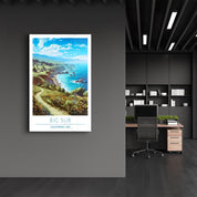 Big Sur 2-California USA-Travel Posters | Glass Wall Art - Artdesigna