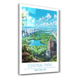 Central Park 3-New York USA-Travel Posters | Glass Wall Art