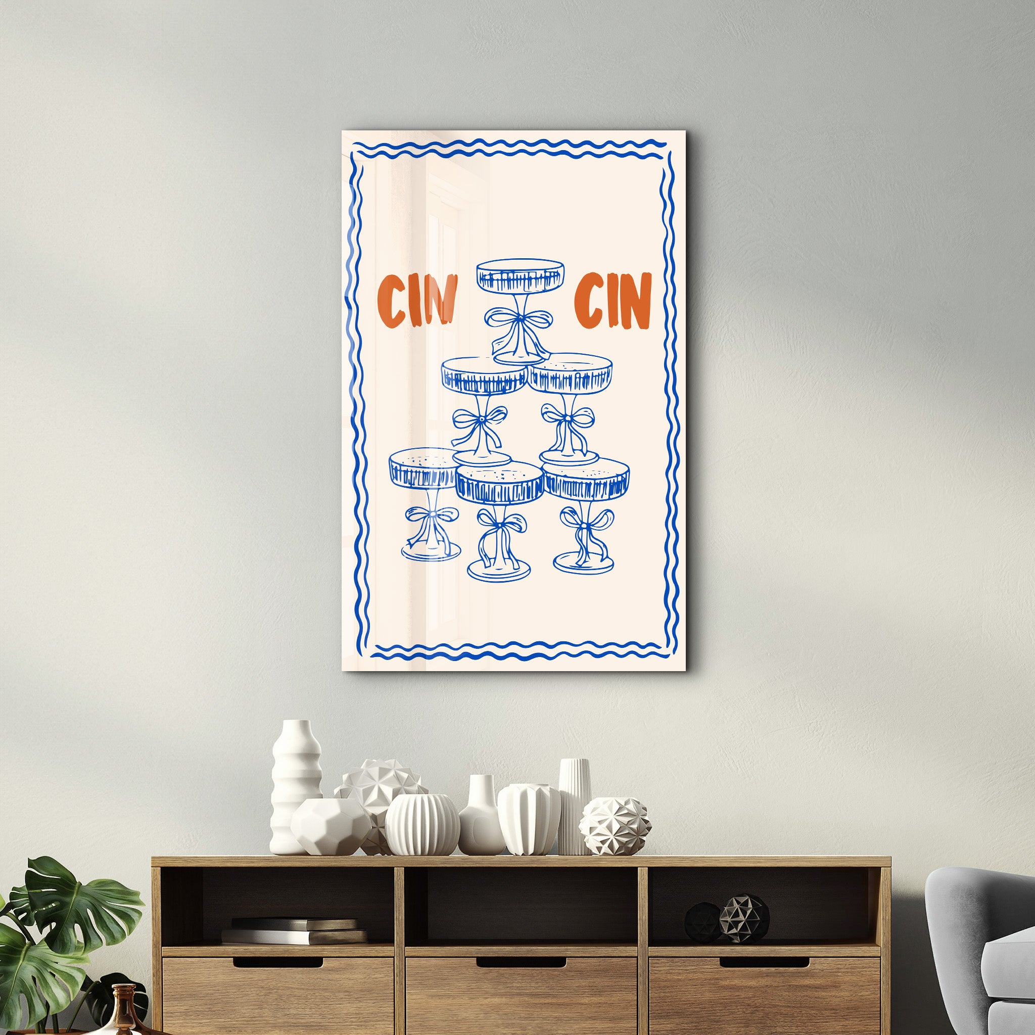 CIN CIN 2 | Glass Wall Art
