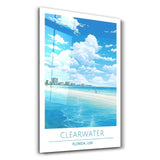 Clearwater-Florida USA-Travel Posters | Glass Wall Art