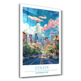 Denver-Colorado USA-Travel Posters | Glass Wall Art