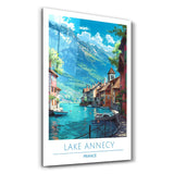 Lake Annecy France-Travel Posters | Glass Wall Art