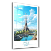 Paris France 5-Travel Posters | Glass Wall Art - Artdesigna