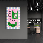 Retro Phone | Glass Wall Art