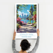 Stanley Park-Vancouver Canada-Travel Posters | Glass Wall Art - Artdesigna
