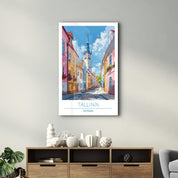 Talinn Estonia-Travel Posters | Glass Wall Art - Artdesigna