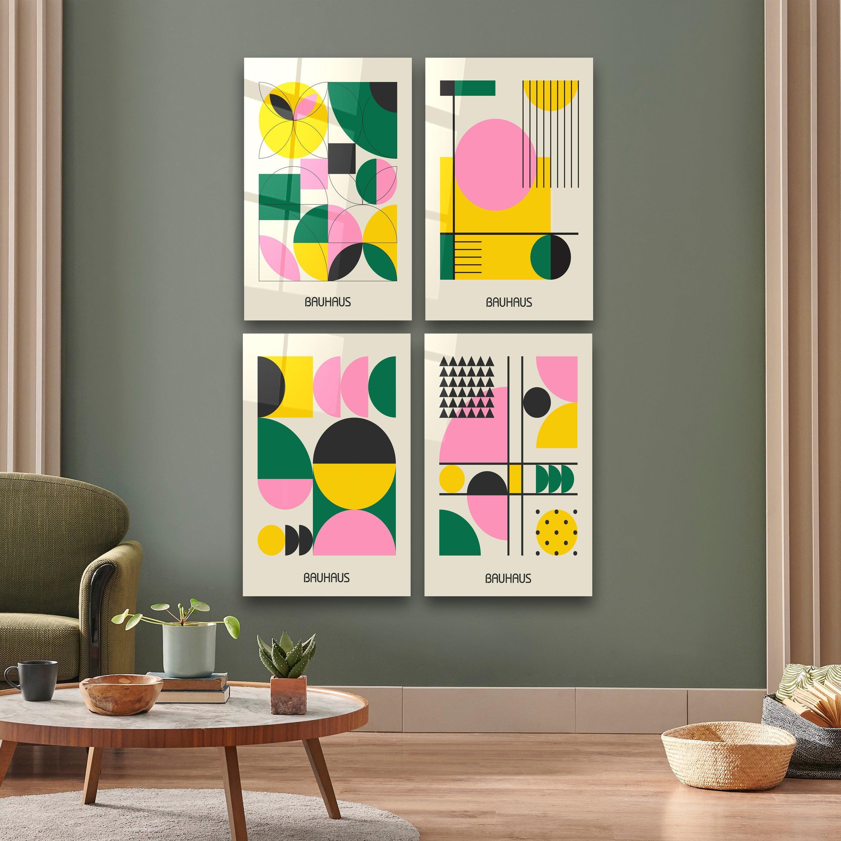 Bauhaus 2 Quadro Glass Wall Art | ArtDesigna – Artdesigna