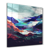 Echos des Glitch – Glasbild