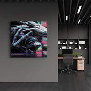 Glitch the Grave | Glass Wall Art
