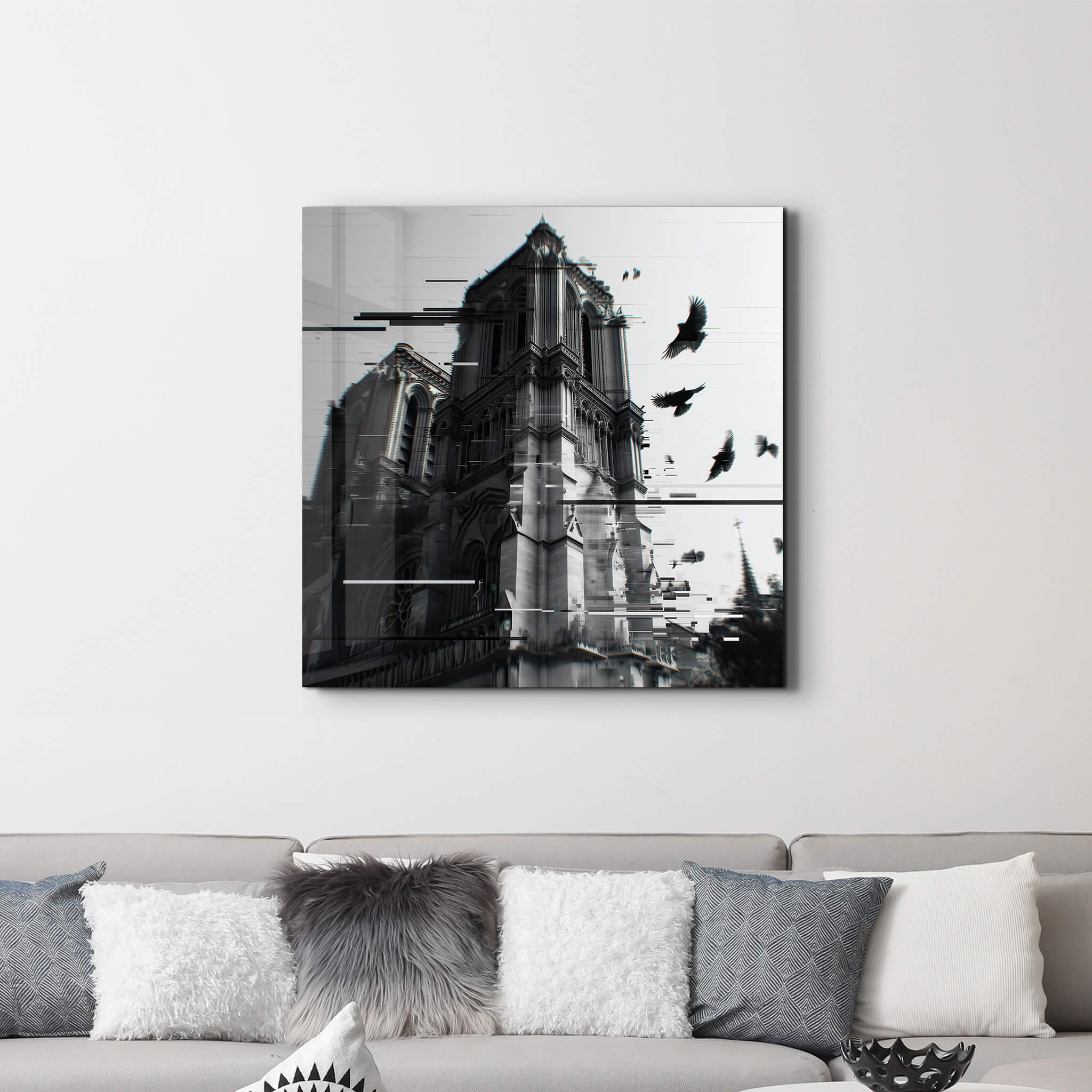 Gothic Cathedral in Motion | Glass Wall Art