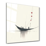 Journey in Silence | Glass Wall Art