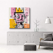 King of Scribbles | Glass Wall Art