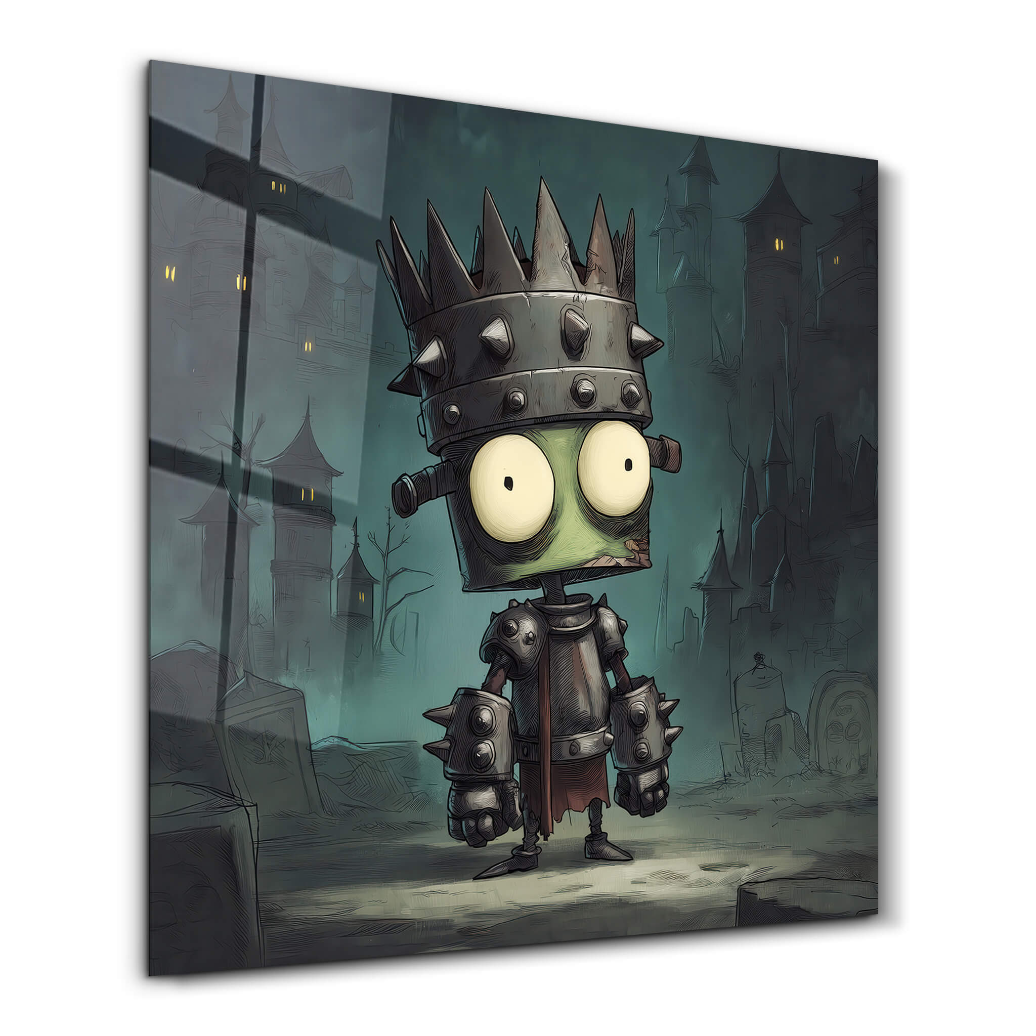 Knight of the Forgotten Tower | Glass Wall Art