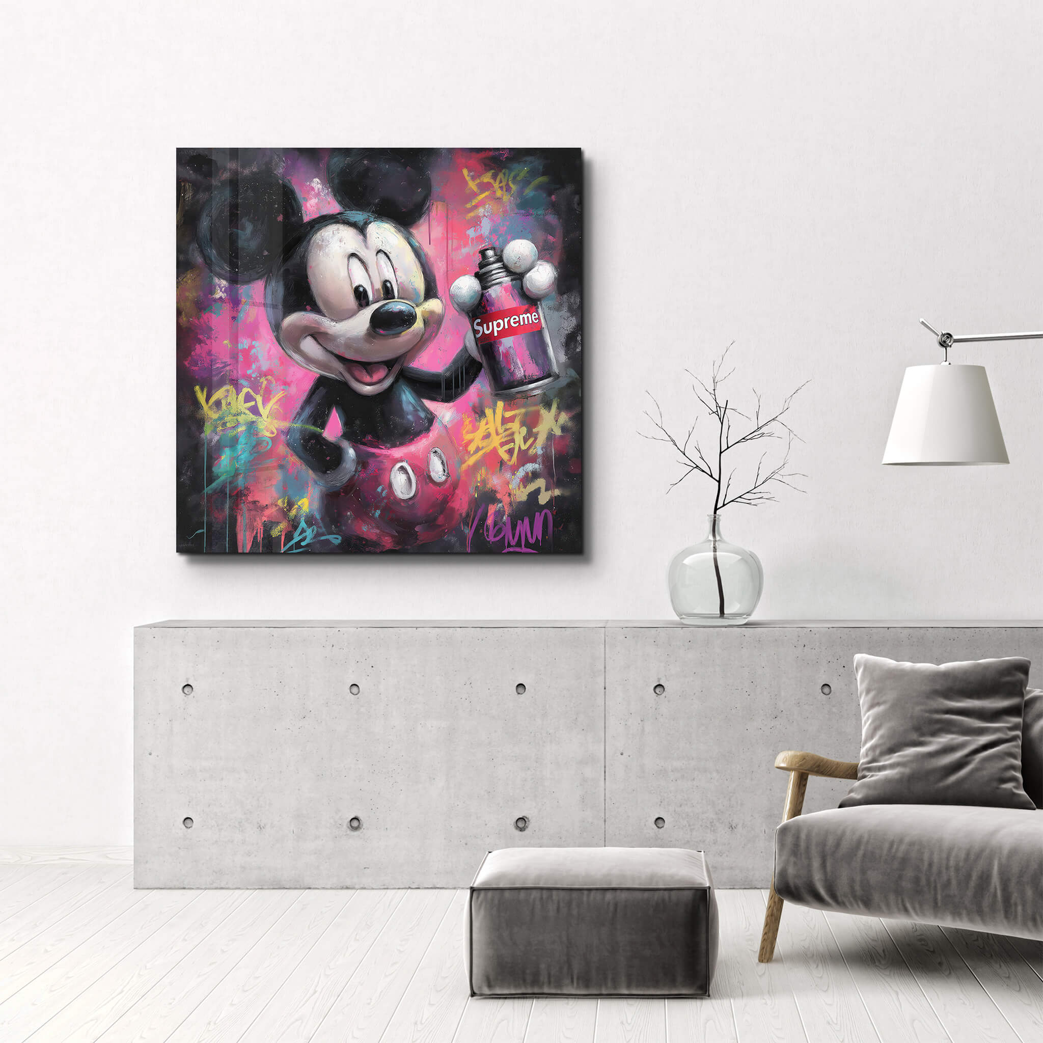 Mouse Unleashed | Glass Wall Art