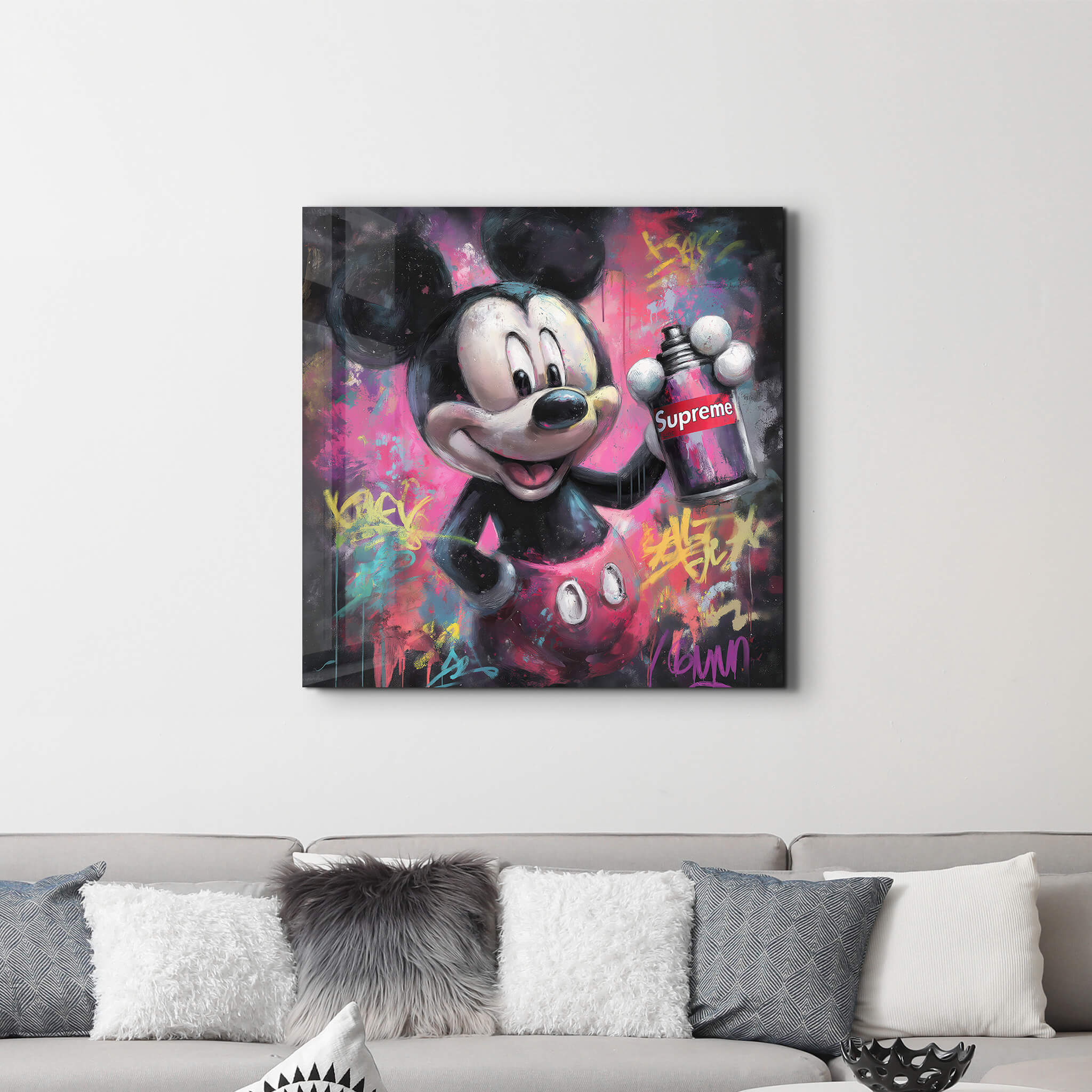 Mouse Unleashed | Glass Wall Art