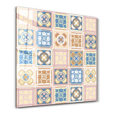 Powder-Pink Italian Ceramic Tiles Collection | Glass Wall Art