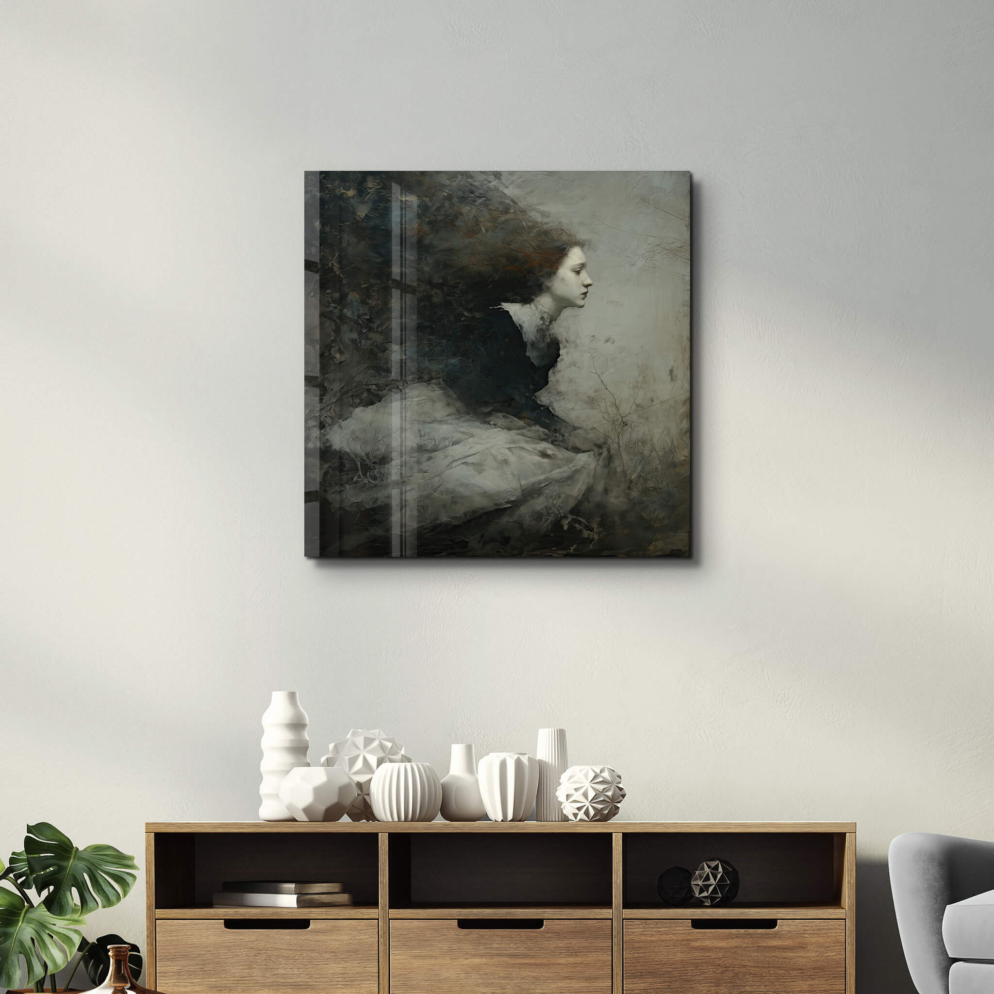 She Who Remains | Glass Wall Art