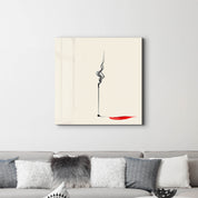 Silent Flow-Reverse Shadow | Glass Wall Art