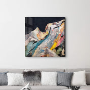 Tectonic Memory | Glass Wall Art